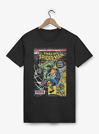 Marvel Comics Cover Hulk Punch Spider-Man T-Shirt