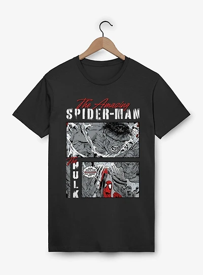 Marvel Comics Strongest One There Is Spider-Man and Hulk T-Shirt