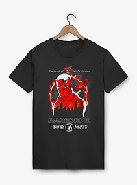 Daredevil Born Again Silhouette Of Flames T-Shirt