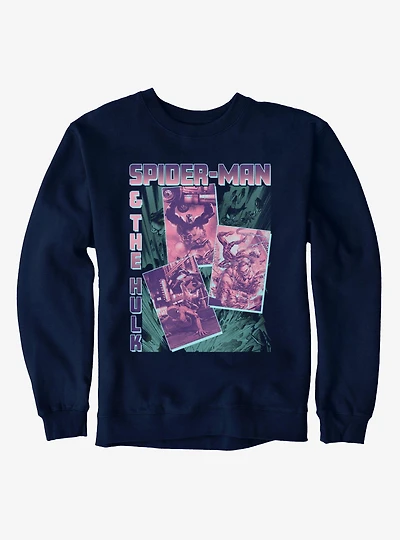 Marvel Comics Spider-Man Hulk Battle Sweatshirt