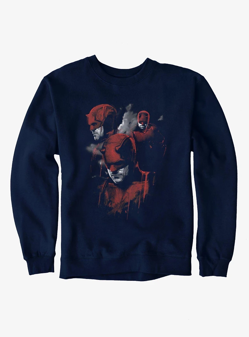 Daredevil Born Again Mask Collage Sweatshirt