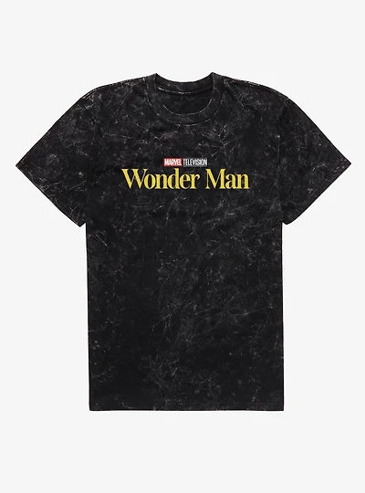 Marvel Wonder Man Show Logo Mineral Wash T-Shirt