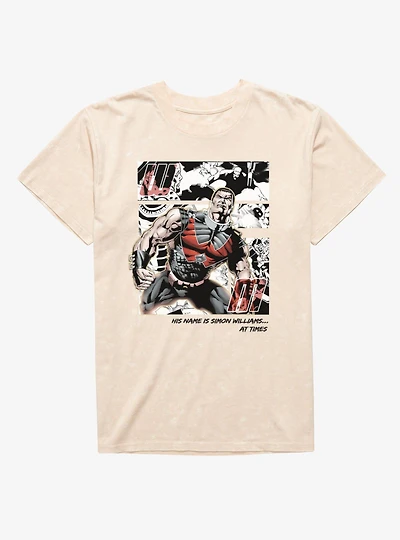 Marvel Comics Wonder Man Is Simon Williams Mineral Wash T-Shirt