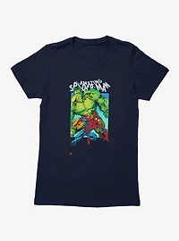 Marvel Comics Spider-Man And Hulk Appear Womens T-Shirt