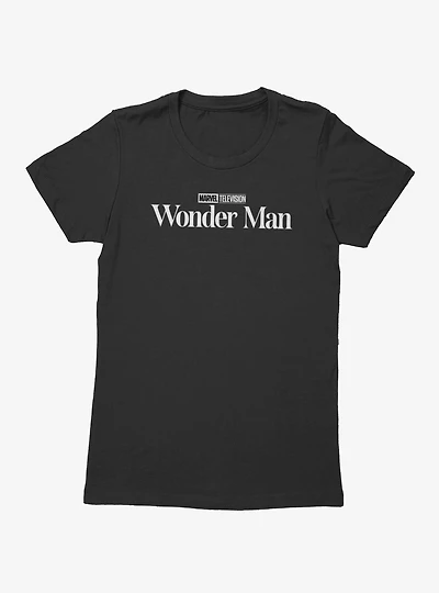 Marvel Wonder Man Black And White Show Logo Womens T-Shirt