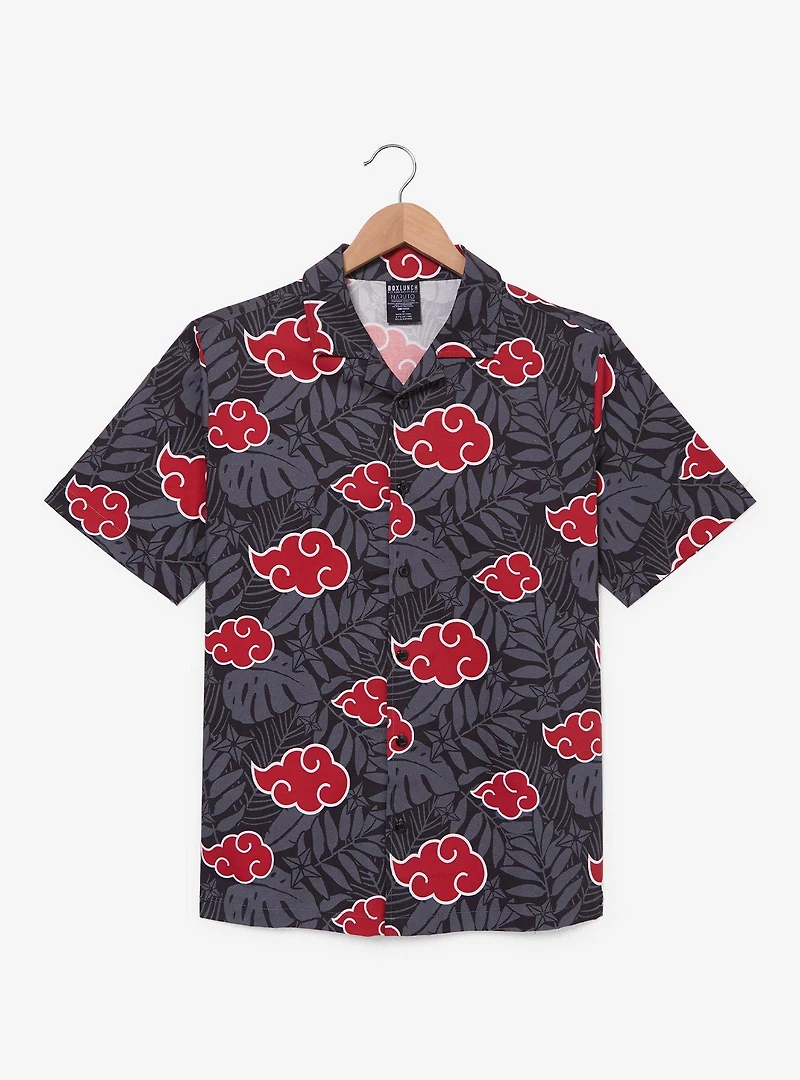 Naruto Shippuden Akatsuki Clouds Tropical Woven Button-Up - BoxLunch Exclusive