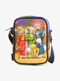 Dr. Stone Character Group Festival & Fireworks Crossbody Bag