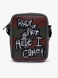 A Nightmare On Elm Street Freddy Quote Scribbles Crossbody Bag