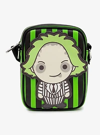 Beetlejuice Chibi Beetlejuice Pose Applique Crossbody Bag