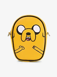 Adventure Time Jake Character Close Up Yellow Crossbody Bag
