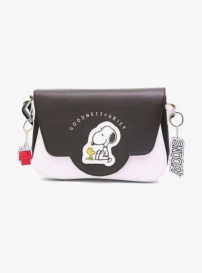 Peanuts Woodstock & Snoopy Goodness & Grief Fold Over Crossbody Bag