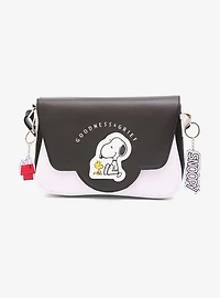 Peanuts Woodstock & Snoopy Goodness & Grief Fold Over Crossbody Bag