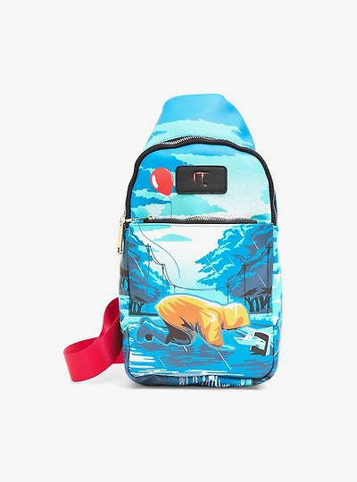 IT Georgie You'll Float Too Vintage Poster Scene Crossbody Sling Bag