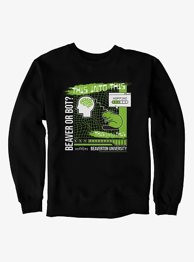 Disney Pixar Hoppers Beaver Or Bot Sweatshirt