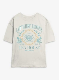 Bridgerton Lady Whistledown's Tea House Womens Skimmer T-Shirt BoxLunch Exclusive