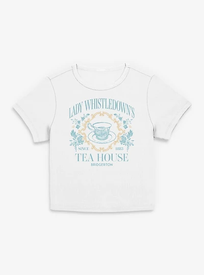 Bridgerton Lady Whistledown's Tea House Womens Baby T-Shirt BoxLunch Exclusive