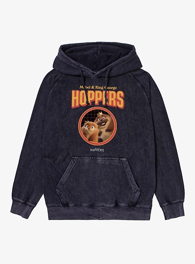 Disney Pixar Hoppers Mabel And King George Circle Mineral Wash Hoodie