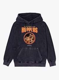 Disney Pixar Hoppers Mabel And King George Circle Mineral Wash Hoodie