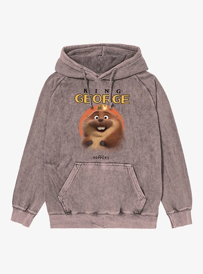 Disney Pixar Hoppers King George Sun Mineral Wash Hoodie