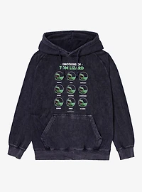 Disney Pixar Hoppers Emotions Of Tom Lizard Mineral Wash Hoodie