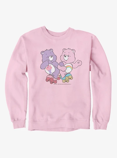 Care Bears Share And Cheer Roller Skates Fun Sweatshirt