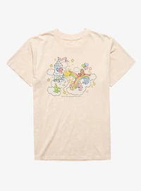 Care Bears Sky Rainbow Bridge Playtime Mineral Wash T-Shirt
