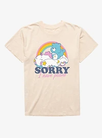Care Bears Sorry I Have Plans Bedtime Bear Mineral Wash T-Shirt