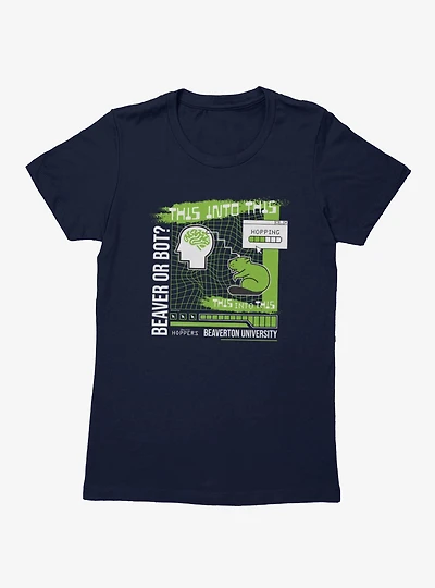 Disney Pixar Hoppers Beaver Or Bot Womens T-Shirt