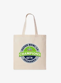 NFL Super Bowl 2026 Seattle Seahawks Champs Mission Tote Bag