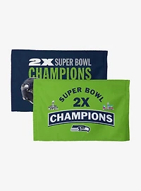 NFL Super Bowl 2026 Seattle Seahawks Multi Champs Built Fan Towel