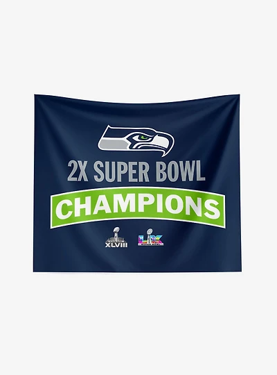 NFL Super Bowl 2026 Seattle Seahawks Multi Champs Grind Wall Hanging