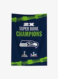 NFL Super Bowl 2026 Seattle Seahawks Multi Champs Tide Tapestry