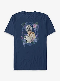 Bridgerton Floral Frame Queen Charlotte Garment Dye T-Shirt BoxLunch Exclusive