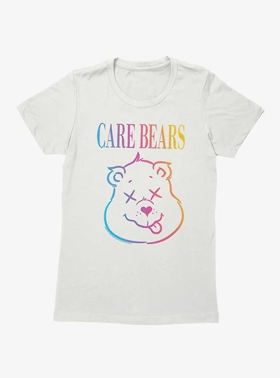 Care Bears Grunge Bear Face Womens T-Shirt