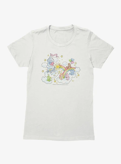 Care Bears Sky Rainbow Bridge Playtime Womens T-Shirt