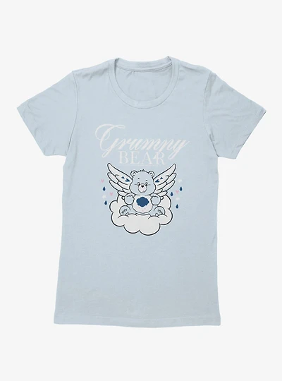 Care Bears Grumpy Bear Angel Cloud Womens T-Shirt