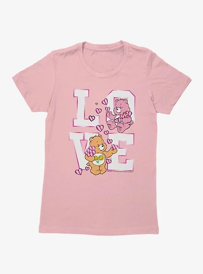Care Bears Friend And Love A Lot Bear Stack Womens T-Shirt