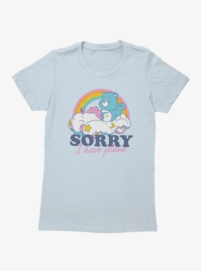 Care Bears Sorry I Have Plans Bedtime Bear Womens T-Shirt