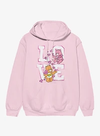 Care Bears Friend And Love A Lot Bear Stack Hoodie