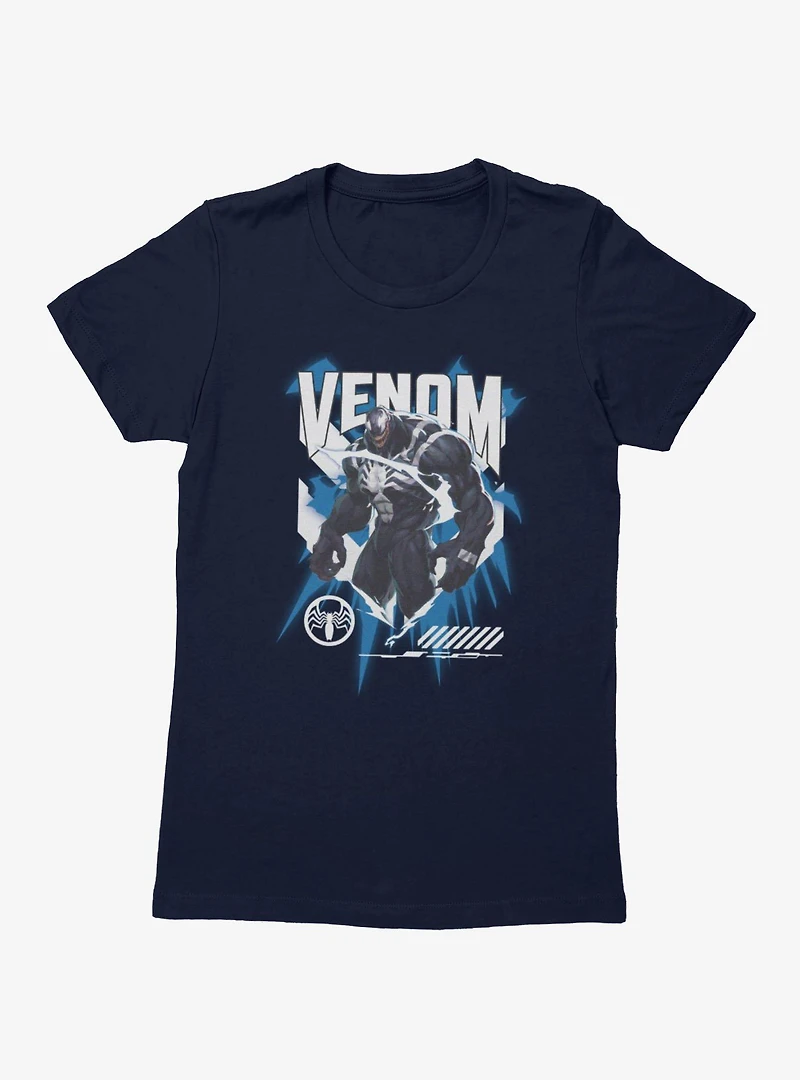Marvel Rivals Venom Action Splash Womens T-Shirt