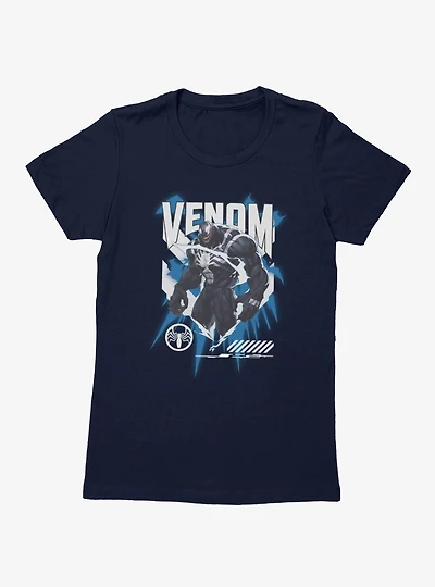 Marvel Rivals Venom Action Splash Womens T-Shirt