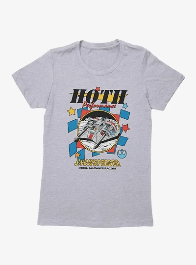 Star Wars Hoth Performance Snow Speeder Racing Rebel Alliance Womens T-Shirt
