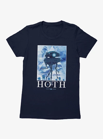 Star Wars Hoth Echo Base Poster Womens T-Shirt
