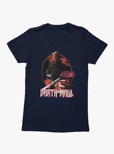 Star Wars Darth Maul The Duelist Fight Womens T-Shirt