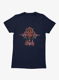 Star Wars Darth Maul Sith Cyber Sigil Womens T-Shirt