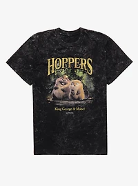 Disney Pixar Hoppers Mabel & King George Forest Photo Mineral Wash T-Shirt