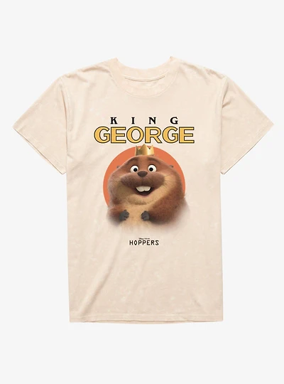 Disney Pixar Hoppers King George Sun Mineral Wash T-Shirt