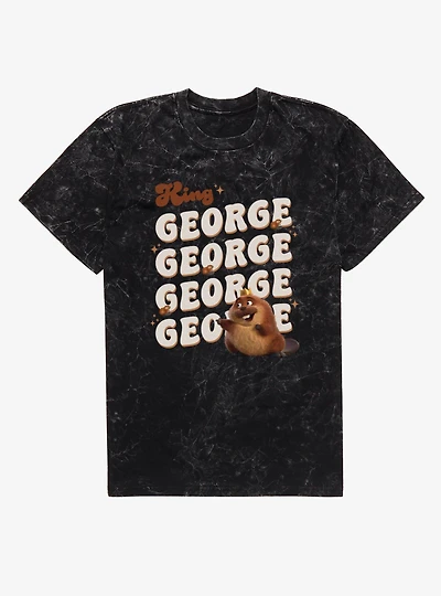 Disney Pixar Hoppers King George Name Stack Mineral Wash T-Shirt