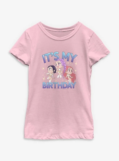 KPop Demon Hunters HUNTR/X It's My Birthday Youth Girls T-Shirt