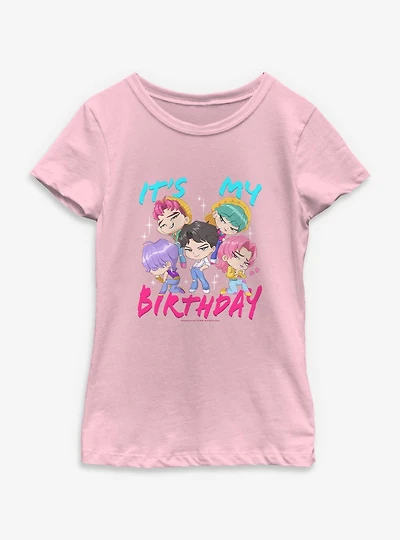 KPop Demon Hunters Saja Boys It's My Birthday Youth Girls T-Shirt
